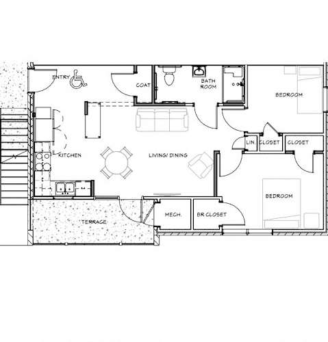 Floor Plan  2 Bedroom