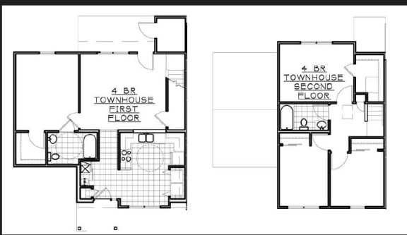 Floor Plan  4 Bedroom Unit