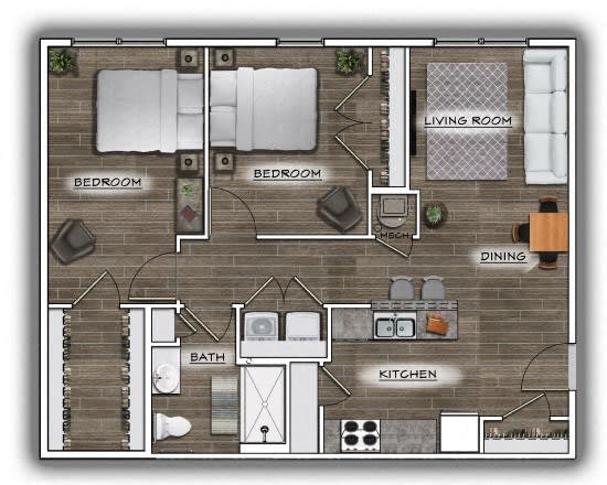 Floor Plan  a floor plan of a room with a bedroom and a bathroom