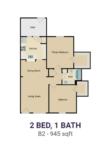 Floor Plan  a floor plan of two bedrooms with baths and a baths floor plan with 2 bed