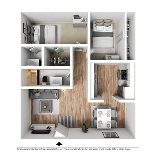 Floor Plan  a 1 bedroom floor plan  950 sq ft