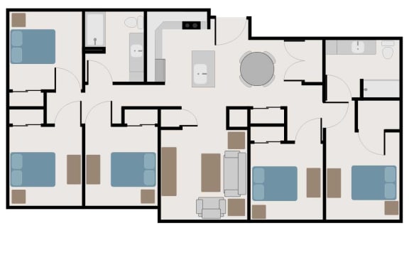 Floor Plan  Five bedroom floor plan
