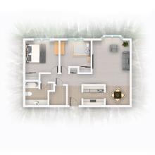 Floor Plan  Two Bedroom