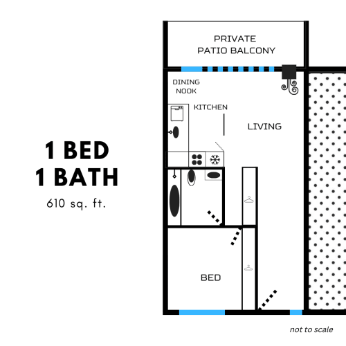 Floor Plan  a floor plan of a small house with a bathroom and a bedroom