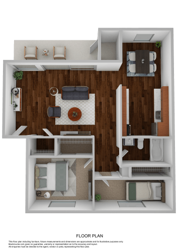 Floor Plan  2 Bedroom