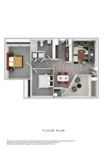 Floor Plan  a floor plan of a 1100 sq ft apartment