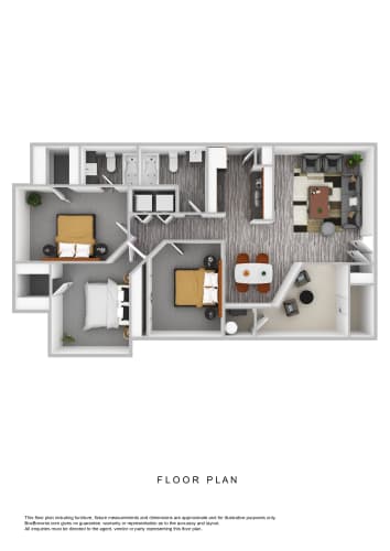 Floor Plan  a floor plan of a 1 bedroom floor plan