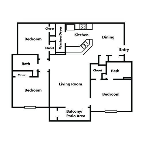 Floor Plan  3x2 Floor Plan