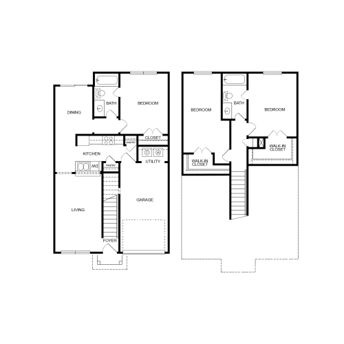 Floor Plan  3 Bed | 2 Bath - S