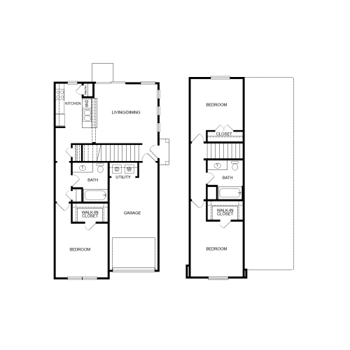 Floor Plan  3 Bed | 2 Bath - L