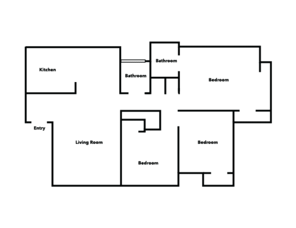 Floor Plan  1 Bed | 1 Bath