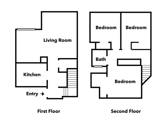 Floor Plan  3 Bed | 1 Bath