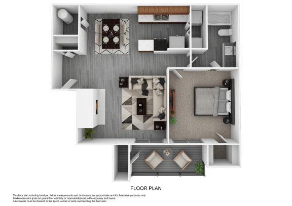 Floor Plan  a floor plan of a house with a bedroom and a living room