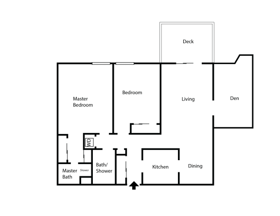 Floor Plan  Jensen 2x2