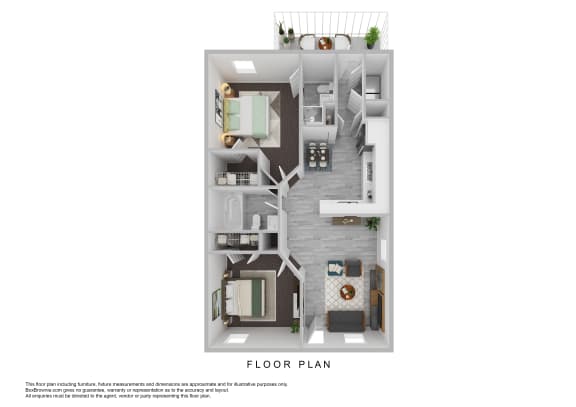 Floor Plan  a floor plan of a 2100 sq ft apartment