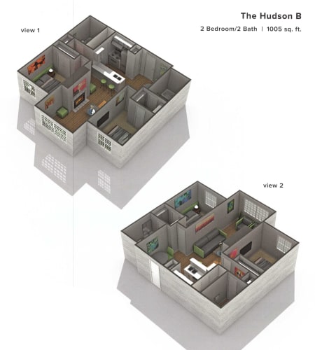 Floor Plan  The Hudson B