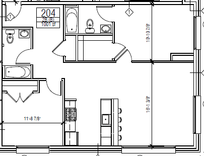 Floor Plan  2 Bedroom