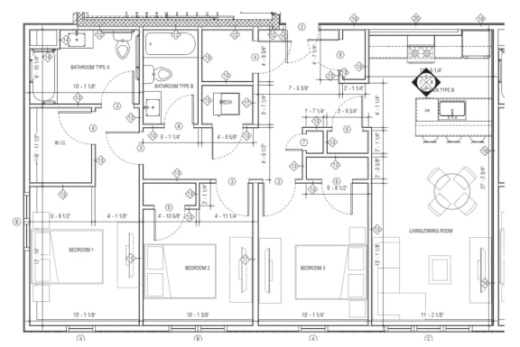 Floor Plan  3 Bedroom