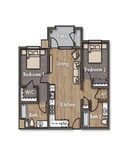 Floor Plan  a floor plan of a bedroom house
