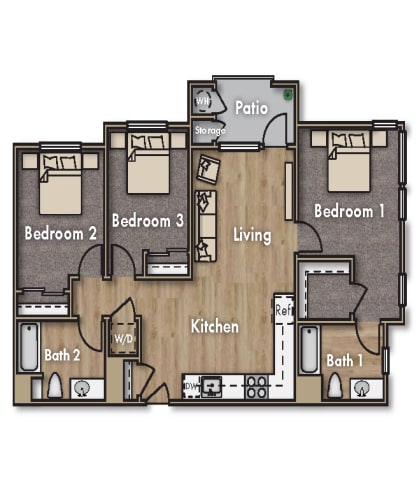 Floor Plan  a floor plan of a bedroom house