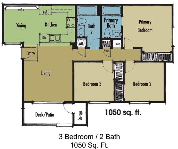Floor Plan  Terracina at Reno 3-bedroom floor plan