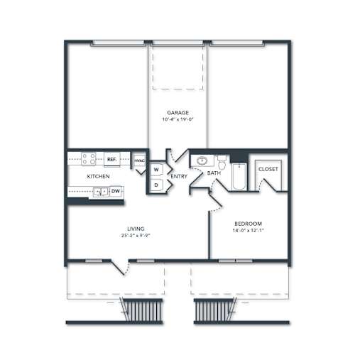 Floor Plan  a schematic drawing of a floor plan of a house
