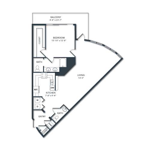 Floor Plan  a floor plan of a bedroom floor plan with an open floor plan  home design