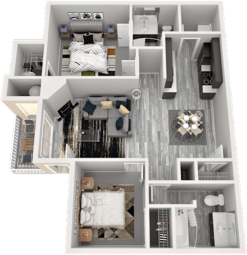 Floor Plan  Palermo 2bd2ba
