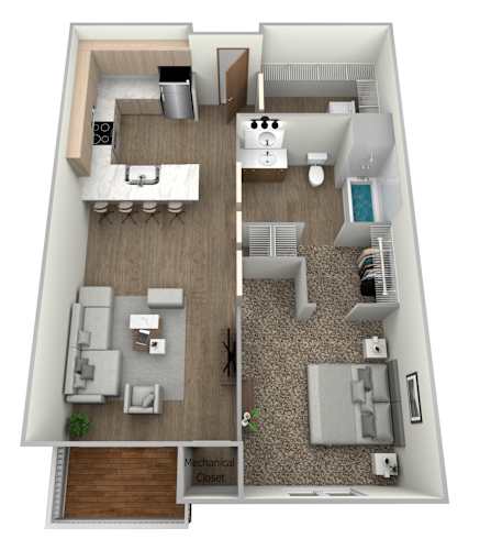 Floor Plan  bedroom floor plan an in 1b floor plan, transparent png download at Pinehurst Apartments, Minnesota