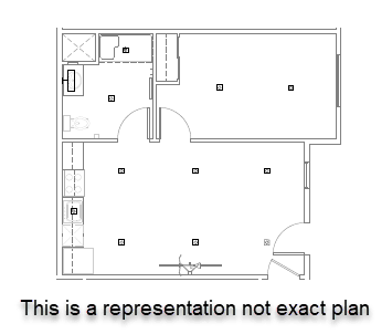 Floor Plan  a drawing of a floor plan of a building