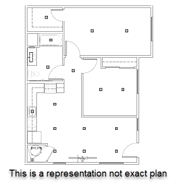 Floor Plan  a drawing of a floor plan of a building