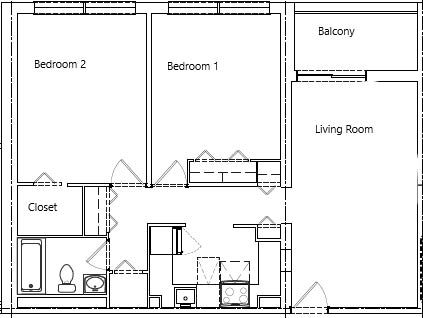 Floor Plan  2br32