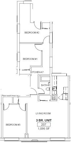 Floor Plan  3 Bedroom