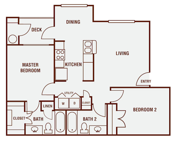 Floor Plan  a floor plan of a residence with a bedroom and a living room