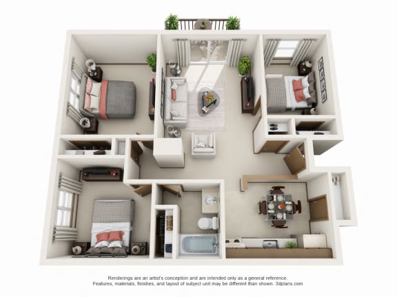 Floor Plan  Three Bedroom