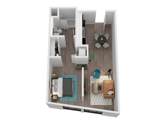 Floor Plan  Junior 1 Bedroom