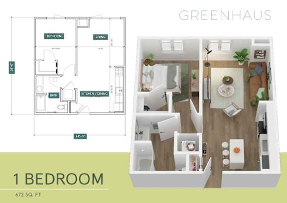 Floor Plan  a floor plan of a bedroom and a living room