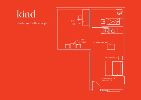 Floor Plan  floor plan of a studio apartment