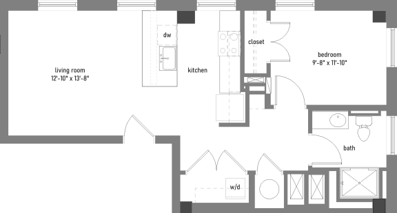 Floor Plan  UNIT TYPE 10F  at The Lady, South Carolina