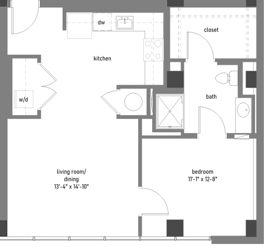Floor Plan  UNIT TYPE 3C at The Lady, South Carolina, 29201
