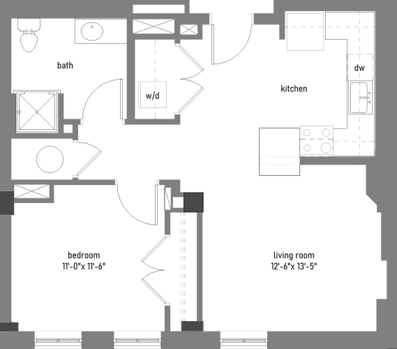 Floor Plan  UNIT TYPE 6F at The Lady, Columbia