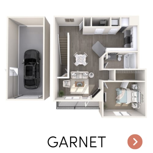Floor Plan  1 bedroom 1 bathroom apartment in DeWitt floorplan