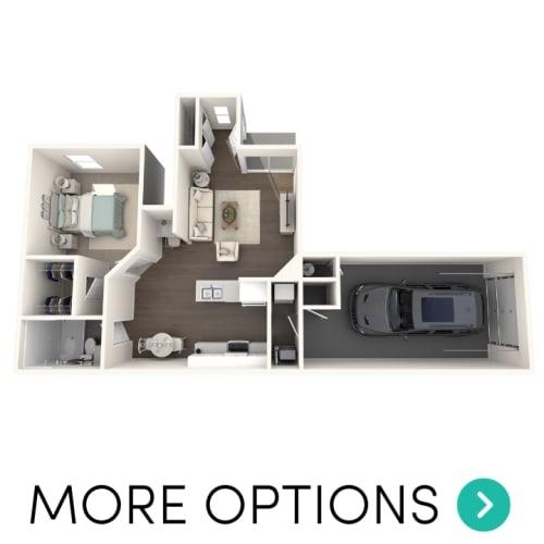 Floor Plan  1 bedroom 1 bathroom floor plan Aspen Lakes Estates in Holt, MI