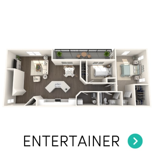 Floor Plan  2 bedroom 1 bathroom floor plan Aspen Lakes Estates in Holt, MI