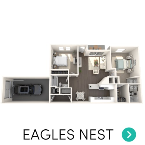Floor Plan  2 bedroom 2 bathroom floor plan Aspen Lakes Estates in Holt, MI