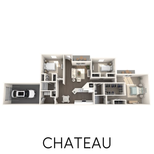 Floor Plan  3 bedroom 2 bathroom floor plan Aspen Lakes Estates in Holt, MI