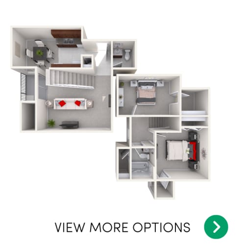 Floor Plan  2 bedroom apartment floor plan in East Lansing near Michigan State University
