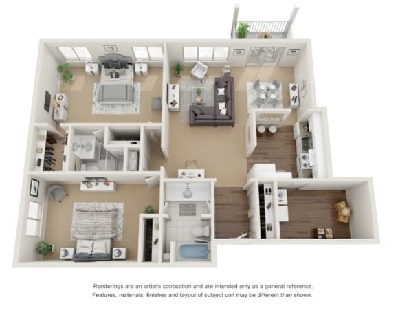 Floor Plan  Balfour Floor Plan at Edge At Farmington Hills - Farmington Hills, MI, Farmington Hills, MI