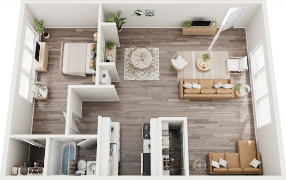 Floor Plan  a view of the living room from above