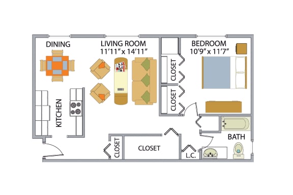 Floor Plan  a floor plan of a house